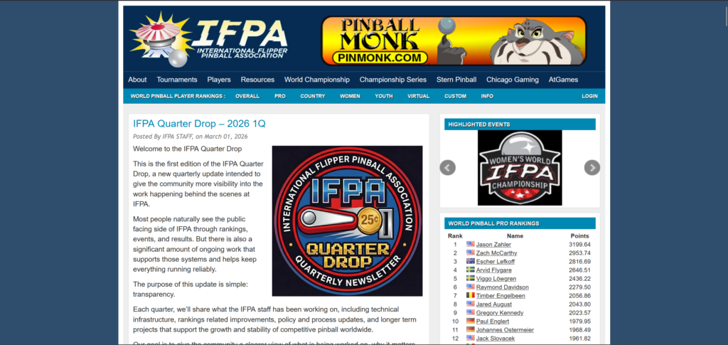 International Flipper Pinball Association – VIEW MORE