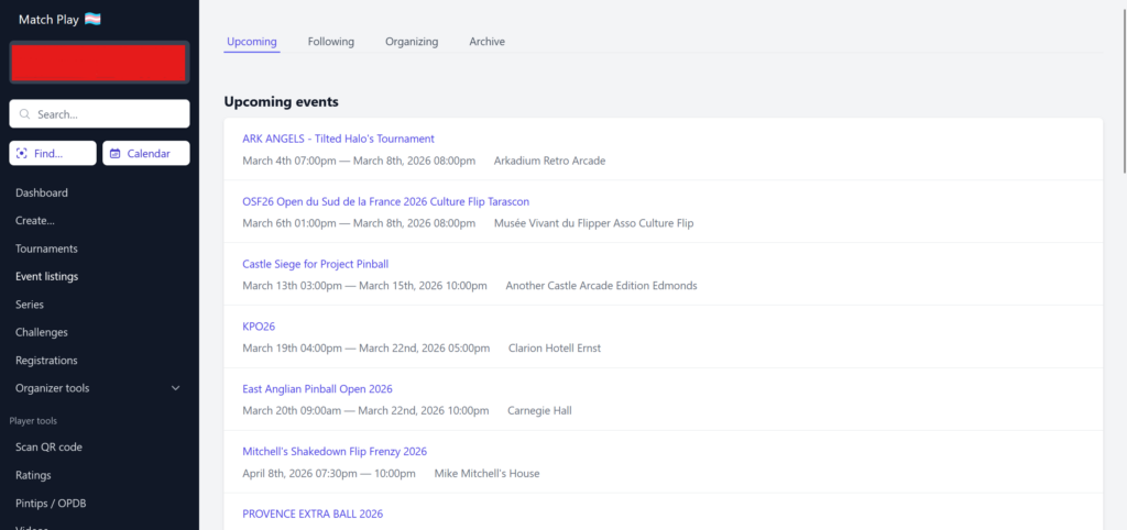 Match Play Events – VIEW MORE