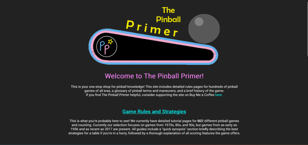 Pinball Primer (Game Rules, Tips) – VIEW MORE